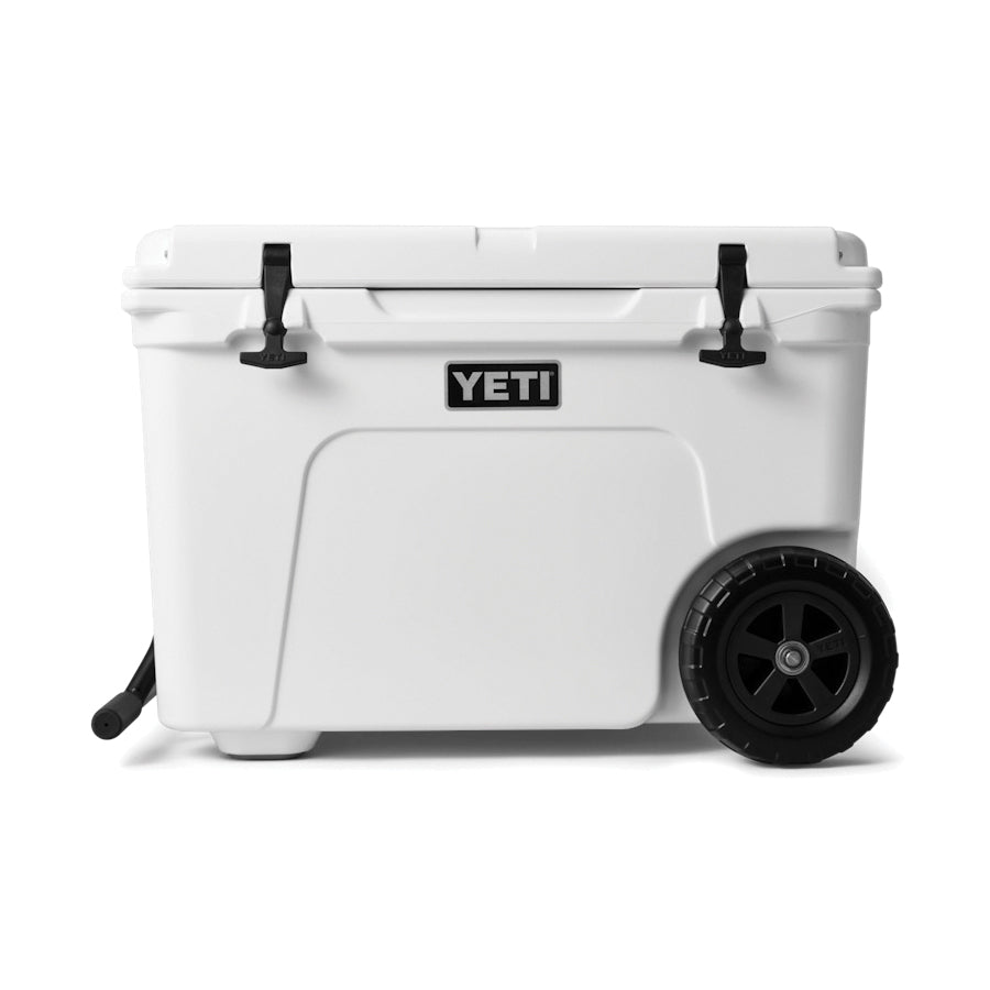 YETI® Tundra Haul® 10060020000 Wheeled Cooler, 82 Can, White, 28.1 in W Exterior, 18.6 in D Exterior