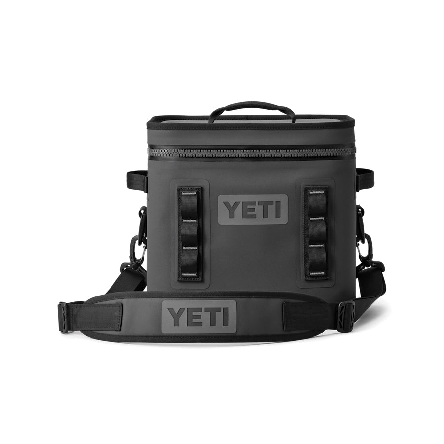 YETI® Hopper Flip® 18010110002 Soft Cooler, 24 Can, Fabric, Charcoal, 14.3 in W Exterior, 10.7 in D Exterior