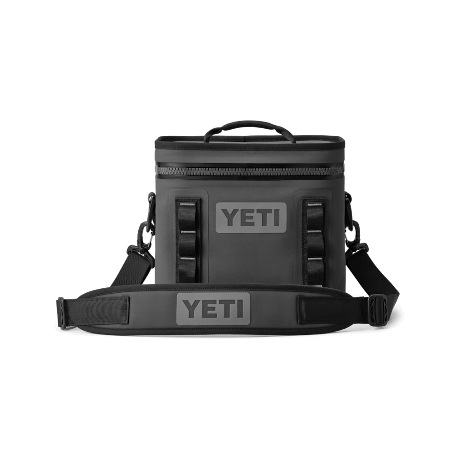 YETI® Hopper Flip® 18010130001 Soft Cooler, 11 Can, Zipper Closure, Fabric, Charcoal, 12.4 in W Exterior