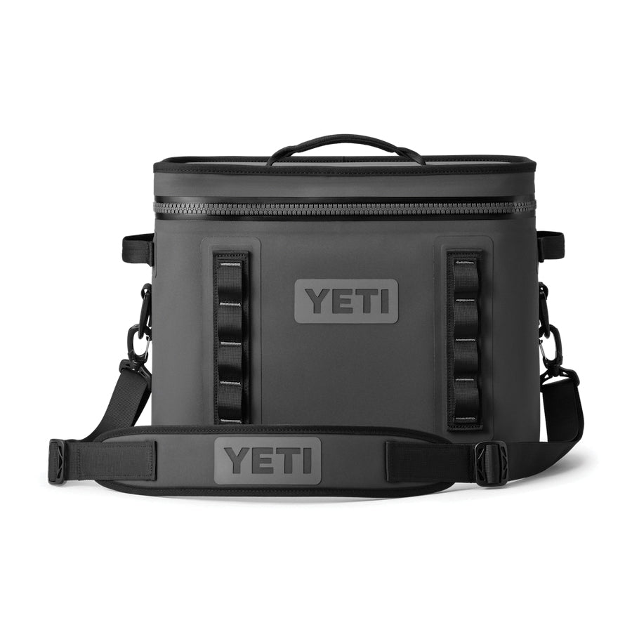 YETI® Hopper Flip® 18050130002 Soft Cooler, 30 Can, Fabric, Charcoal, 17.7 in W Exterior, 11-1/2 in D Exterior