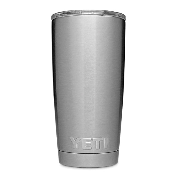 YETI® 21070060020 Tumbler With Lid, 20 oz Capacity, MagSlider™ Lid, 18/8 Stainless Steel, Stainless Steel, Insulated