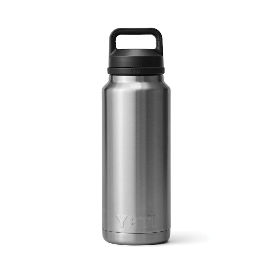 YETI® Rambler® 21071070013 Water Bottle With Chug Cap, 36 oz Capacity, 18/8 Stainless Steel Bottle, Stainless Bottle