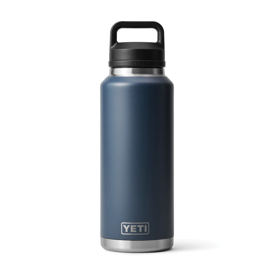 YETI® Rambler® 21071210004 Water Bottle With Chug Cap, 46 oz Capacity, 18/8 Stainless Steel Bottle, Navy Bottle