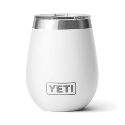 YETI® Rambler® 21071500586 Wine Tumbler With MagSlider™ Lid, 10 oz Capacity, 18/8 Stainless Steel, White, Insulated