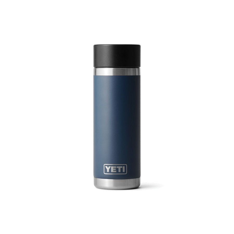 YETI® Rambler® 21071500738 Bottle With Hotshot™ Cap, 18 oz Capacity, 18/8 Stainless Steel Bottle, Navy Bottle