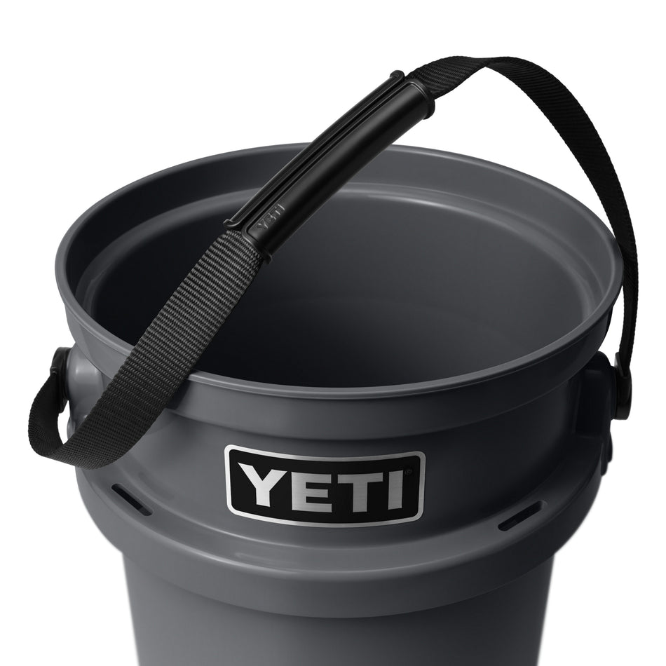 YETI® LOADOUT® 26010000012 Bucket, 10.3 in W, 15.9 in H, 5 gal Capacity, Charcoal