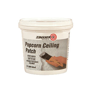 ZINSSER® 76084 Ready Mixed Popcorn Ceiling Patch, Gel, Paste, 1 qt