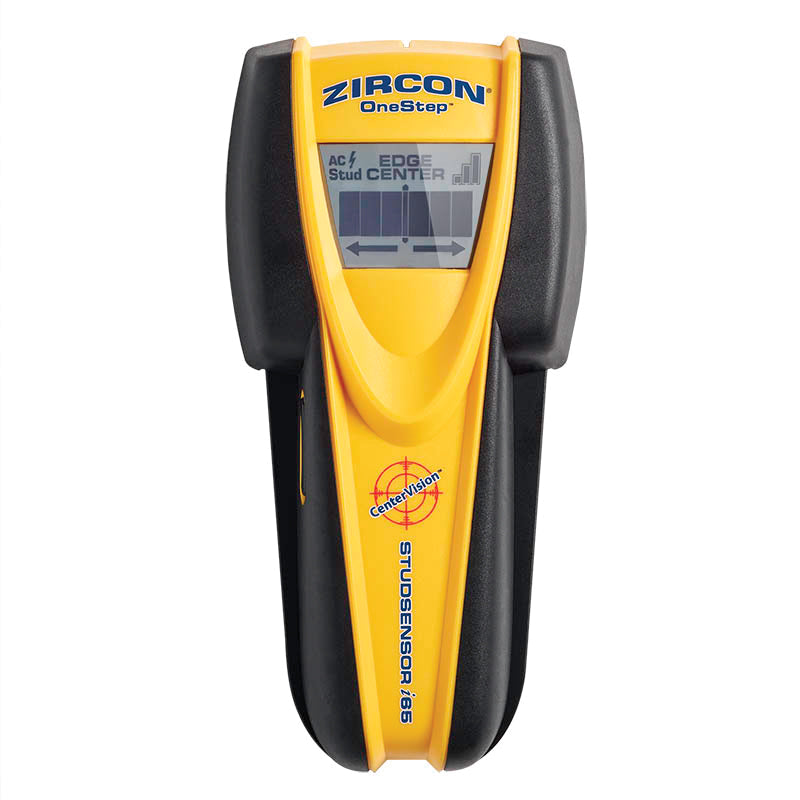 ZIRCON® StudSensor™ 61961 Stud Finder, 1-1/2 in D Scan, 1/8 in, 3/16 in Accuracy, Detects: Metal, Wood