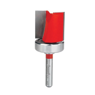 freud® 50-112 Flush Trim Bit, 1 in Dia Cutting, 1 in L Cut, 2-3/4 in OAL, 1/2 in Dia Shank, 2 -Flute, Carbide