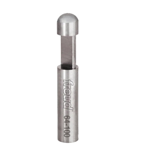 freud® 64-100 Flush Trim Bit, 1/4 in Dia Cutting, 3/8 in L Cut, 1-1/2 in OAL, 1/4 in Dia Shank, 2 -Flute, Carbide