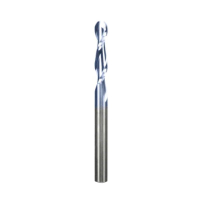 freud® 72-202 Ball Nose Bit, 1/4 in Dia Cutting, 1-1/8 in L Cut, 3 in OAL, 1/4 in Dia Shank, 2 -Flute, Carbide