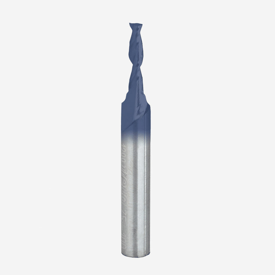 freud® 75-100 Up Spiral Bit, 1/8 in Dia Cutting, 1/2 in L Cut, 2 in OAL, 1/4 in Dia Shank, 2 -Flute, Carbide