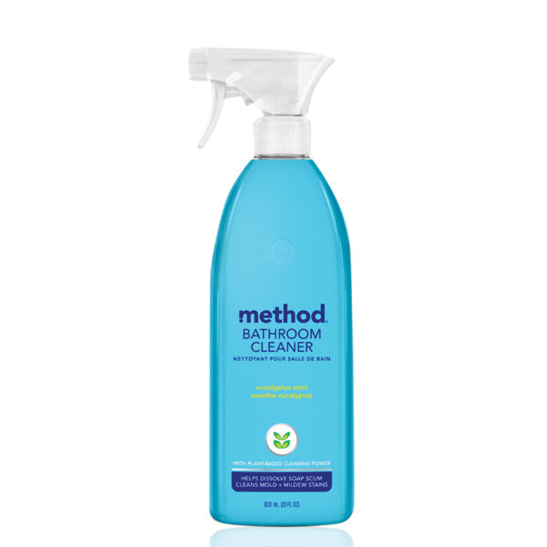 method® 00008 Bathroom Cleaner, 28 oz, Trigger Bottle, Liquid, Eucalyptus Mint, Pleasant