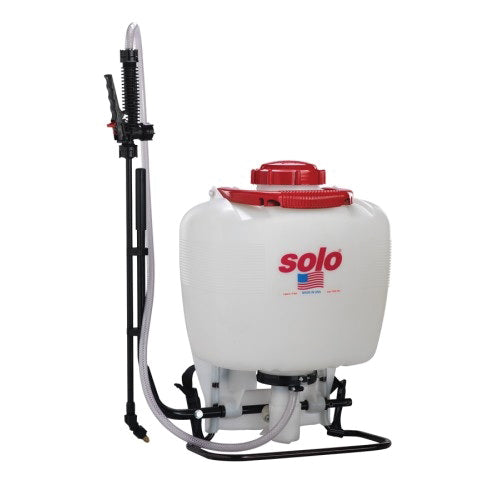 solo® 425-101 Backpack Sprayer With Carry Handle, 4 gal Tank, HDPE Tank, 48 in L Hose, Adjustable Nozzle